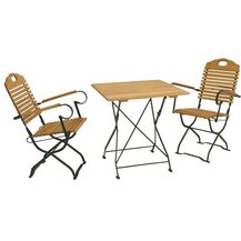 Bild für Kurgarten Garnitur BAD TÖLZ 3-teilig (2x Armlehnensessel, 1x Tisch 70x70 cm)