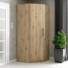 Bild für Eckschrank Kleiderschrank S-ROOM in Weiß und Catania Eiche von Forte