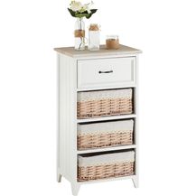 Bild für CARO-Möbel Kommode Mehrzweckschrank Anrichte Provence in weiß