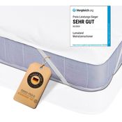 Matratzenauflage Wasserundurchlässig Lumaland, Matratzenschoner, wasserdichte Matratzenauflage, 100 % Baumwolle