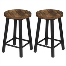 Bild für 2er-Set Esszimmerstühle aus Metall & Holzwerkstoff holz vintage