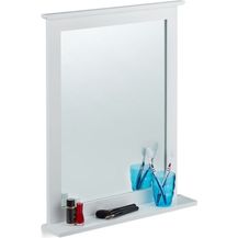 Bild für Wandspiegel Bambus in Weiß