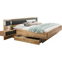 Bild für Bettanlage VALENCIA Eiche graphit Glas grey LED 180x200