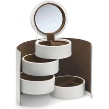 Bild für DONATELLA Schmuckbox Leder weiß