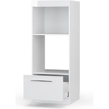 Bild für Mikrowellenschrank Fame-Line Weiß Hochglanz 60 cm offen Vicco
