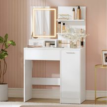 Bild für VASAGLE Schminktisch Frisiertisch mit Spiegel