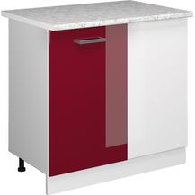 Bild für Eckschrank für Hausrat R-Line Bordeaux Hochglanz 86 cm mit Tür