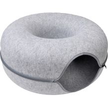 Bild für Aumüller Katzentunnel Donut Katzenhöhle Filz mit Reißverschluss