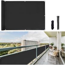 Bild für CCLIFE Balkon Sichtschutz Wind- und UV-Schutz Wetterfest 160 g/m2 mit Ösen Balkon sichtschutz Blickdicht 75x300 cm (3 Größen & 2 Farben)