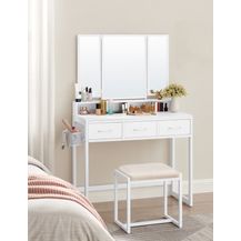 Bild für Vasagle Schminktisch mit gepolstertem Hocker