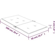 Bild für vidaXL Niedriglehner-Auflagen 2 Stk. Türkis Stoff 361337