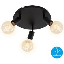 Bild für Briloner 3er Spot Black Steel schwarz Ø 30 cm E27