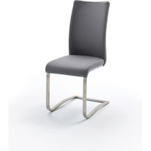 Bild für 2er-Set Schwingstuhl 'Arco' Grau Leder