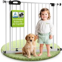 Bild für BOMI Türschutzgitter Babygitter Ohne Bohren Merle XXL 83-243 cm