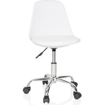 Bild für hjh OFFICE 742014 Kinder- und Jugenddrehstuhl Fancy II Kunstleder Weiß moderner Drehstuhl höhenverstellbar