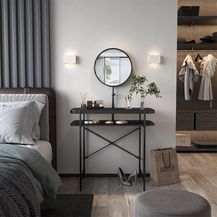 Bild für Schminktisch Skip Schwarz 80 cm mit Spiegel Vicco