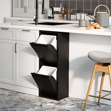 Bild für Mülltrennschrank Sollentuna Schwarz