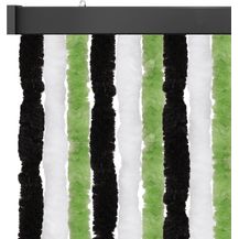 Bild für Flauschvorhang 100x220 ( Schwarz-Grün-Weiß )