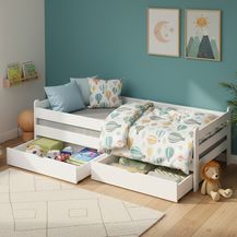 Bild für Bellabino 'Kuru' Kinderbett 90x200 cm mit 2 Schubladen