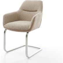 Bild für Freischwinger Pejo-Flex Materialmix Schlamm Freischwinger flach Edelstahl Taschenfederkern