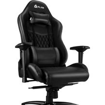 Bild für KLIM Esports Gaming Stuhl + Mit Lenden- und Nackenstütze + Verstellbar Gaming Sessel + Ergonomisch PC Stuhl + Kunstleder und Premium-Materialien + Schwarz Gamer Stuhl 2022 Version Gaming Chair