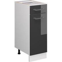 Bild für Küchenunterschrank R-Line Anthrazit Hochglanz 30 cm ohne Arbeitsplatte Vicco