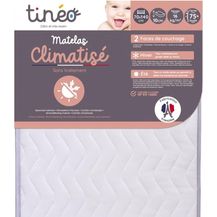 Bild für TINÉO – Klimaaktive matratze 70 x 140 x 10 cm – Babymatratze – klimatisiert – 1 Sommerseite – 1 Winterseite – unbehandelt – Dichte 20 kg/m3 – Made in France