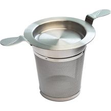 Bild für TeaLogic Teesieb Edelstahl Doppelhenkel Abtropftablett Durchmesser Sieb innen 6 cm, (1-St)