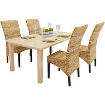 Bild für vidaXL Esszimmerstühle 4 Stk. Abaca und Mango Massivholz [274200]