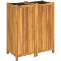 Bild für vidaXL Pflanzkübel mit Einlage 84x42x100 cm Massivholz Akazie 366439