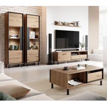 Bild für Wohnzimmer Set 5-tlg "Nest" artisan eiche anthrazit