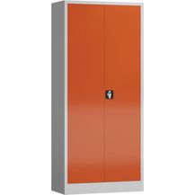 Bild für Steelboxx Mehrzweckschrank ClassiX Flügeltürenschrank, 1800 x 800 x 380 mm, lichtgrau/feuerrot (1-St)