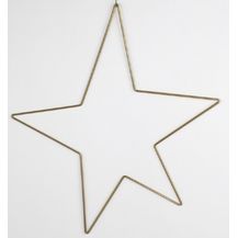 Bild für Stern gold 46x40cm Deko Weihnachten Weihnachts Deko Fenster zum Hängen Metall