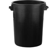Bild für BigDean Universaltonne 100 Liter ohne Deckel Allzweck Tonne Schwarz mit 2 Tragegriffen