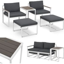 Bild für Juskys Gartenmöbel Sofa Set 5-teilig Bari mit Tisch & Polster