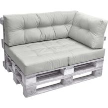 Bild für Beautissu Palettenkissen Seitenkissen ECO Elements Hellgrau