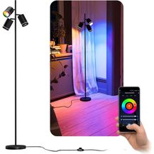 Bild für linovum LED Stehlampe Stehleuchte TAVIRA 3-flammig mit GU10 Lampen Smart WiFi RGBW