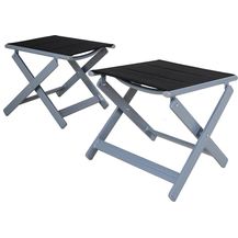 Bild für Chicreat Gepolsterte Fußhocker, Aluminium