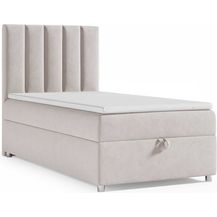Bild für Best for Home Boxspringbett mit Bettkasten Trinity K-10 SINGLE Bonellfederkern inkl. 7 cm Topper (Einzelbett, Polsterbett gepolstertes Kopfteil, Jugendbett, Kinderbett versch. Größen, 70x200 80x200 90x200 100x200 cm)