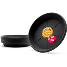 Bild für BigDean Blumentopfuntersetzer 10 Stück Topfuntersetzer Ø 19,5 cm in Anthrazit Made in Europe