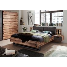 Bild für Stella Trading 'DOVER' Bettanlage mit Nachtkommoden & LED-Beleuchtung