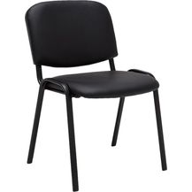 Bild für CLP Stuhl Ken Kunstleder stapelbar und mit modernem Design,schwarz