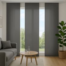 Bild für Flächenvorhang mit Klettband, Paneelwagen und Schleuderstab, ( BxL )