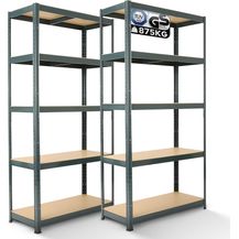 Bild für Arebos Schwerlastregal Kellerregal Steckregal Lagerregal 180 x 90 x 40 cm