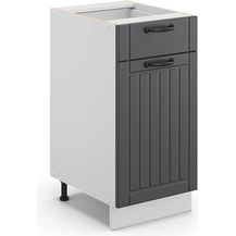 Bild für Küchenunterschrank Fame-Line Anthrazit Landhaus 40 cm ohne Arbeitsplatte Vicco