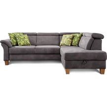 Bild für Cavadore Schlafsofa Ammerland mit Ottomane rechts / Federkern-Sofa im Landhausstil mit verstellbaren Kopfstützen