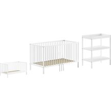 Bild für Babyzimmer Set Kara-lynn 5 Babyzimmer komplett Massivholz Buche Weiß