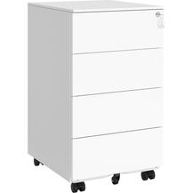 Bild für Songmics Rollcontainer abschließbar mit 4 Schubladen