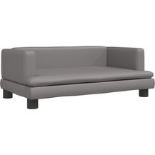 Bild für vidaXL Kindersofa Grau 80x45x30 cm Kunstleder 3196315