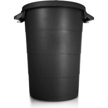 Bild für BigDean wetterfeste Universaltonne mit Deckel und 2 stabilen Tragegriffen 80 Liter SCHWARZ